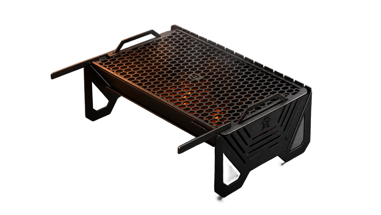 Easy Grill, portable flat-pack charcoal BBQ