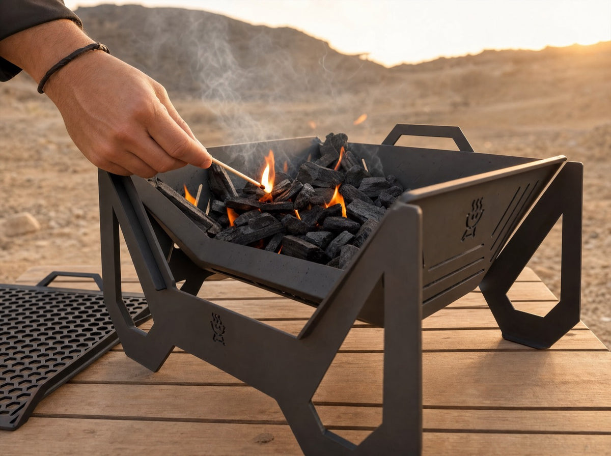 Light the charcoal