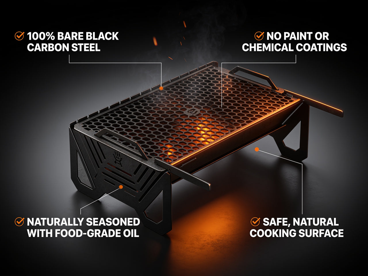 PURE BARE CARBON STEEL